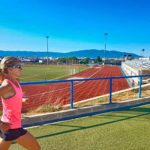 Sonia Samuels  se entrena para la Maratón en Murcia