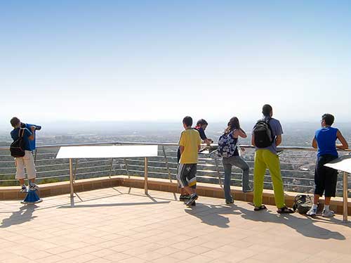 Mirador del Centro de Visitantes de La Luz, Parque natural el Valle y Carrascoy - Turismo de Murcia